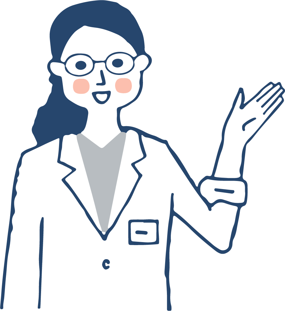 マタニティ白衣イラスト